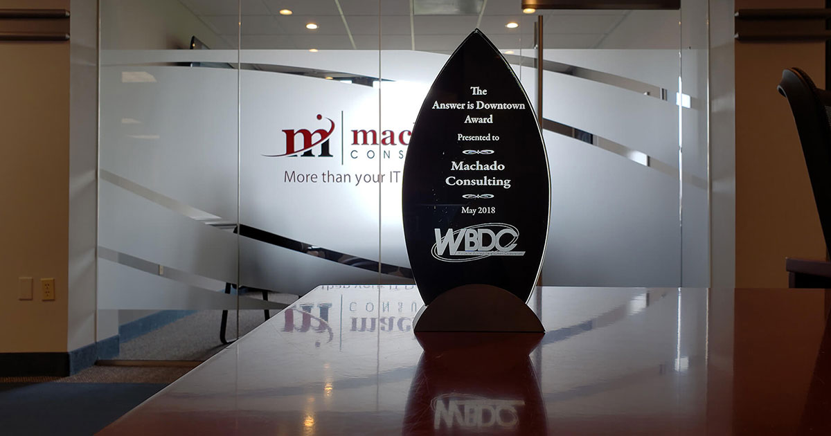 Machado Consulting Wins “The Answer Is Downtown Award”