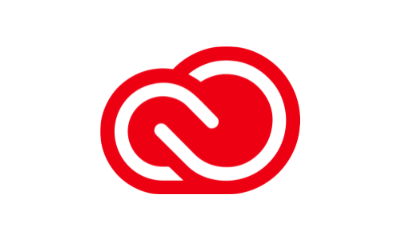 Red cloud like shape for Adobe logo